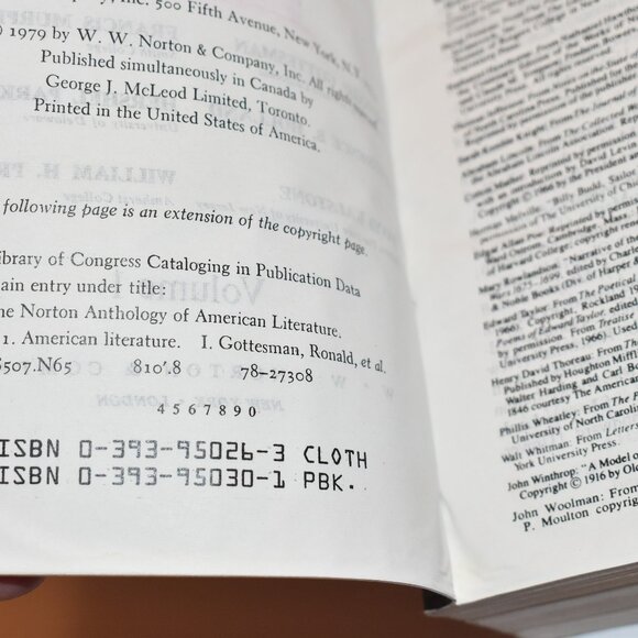 The Norton Anthology of American Literature - 2nd edition - Volume 1 & 2 - Picture 3 of 6